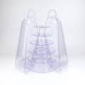 6 Tiers Macaron Cookie Chocolate Plastic Tower packaging with carrying case for display